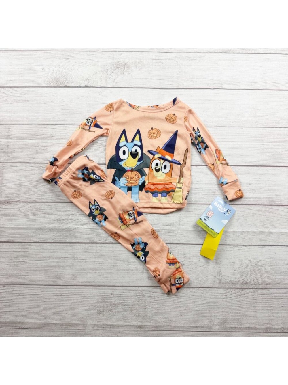 Bluey Toddler Halloween Pajama Set Long Sleeve Top Pants Bingo Bluey NWT 2T